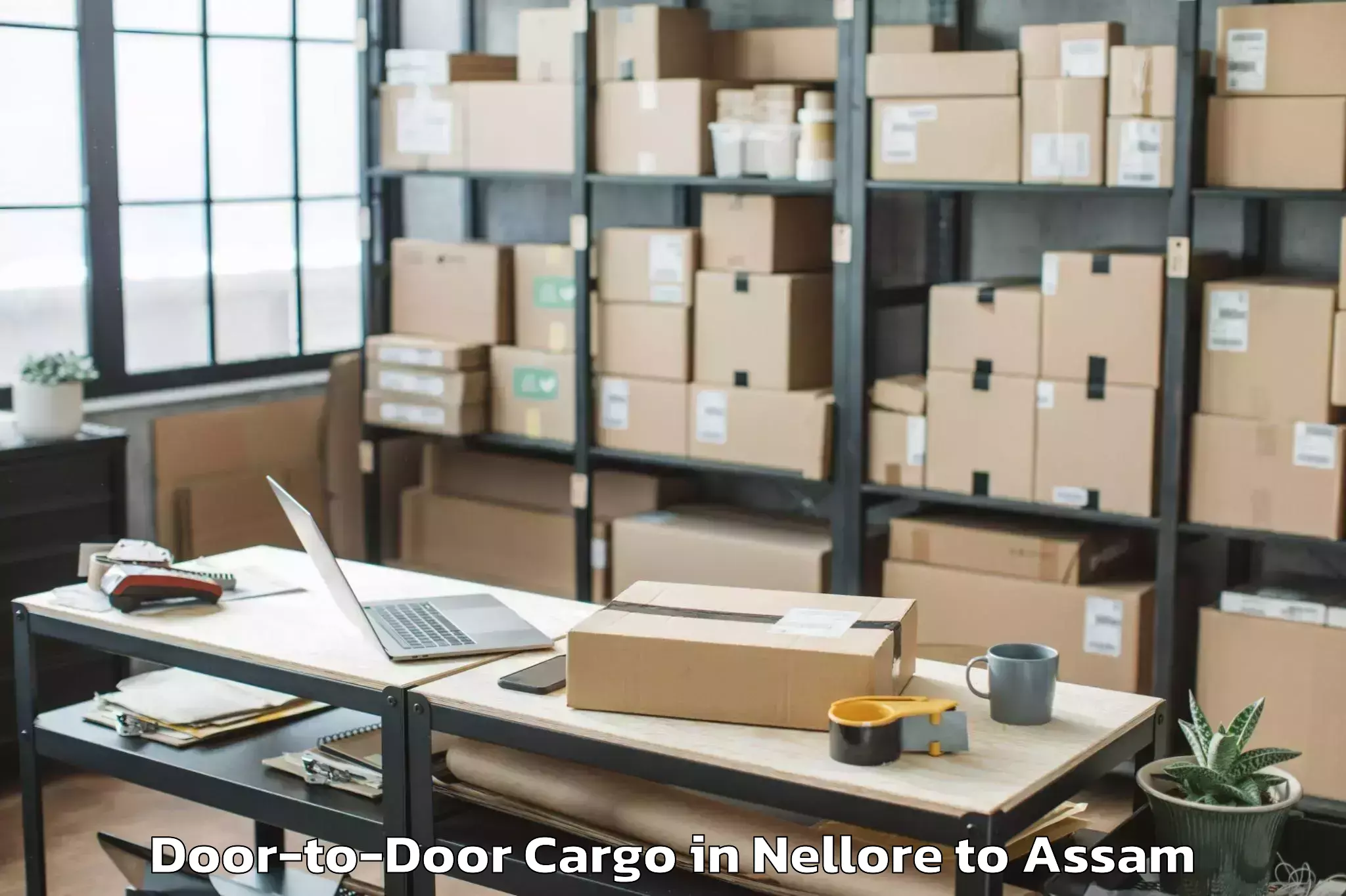 Book Nellore to Gossaigaon Pt Door To Door Cargo Online